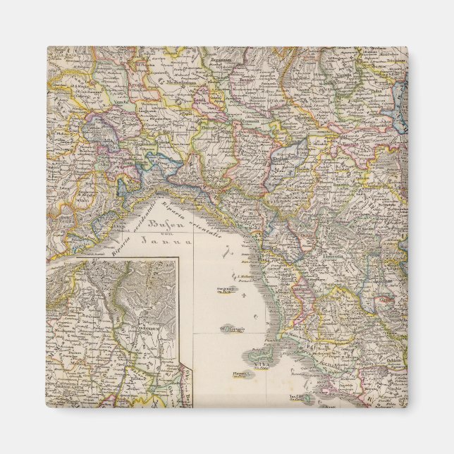 Upper and Central Italy, under the Hohenstaufen Magnet (Front)