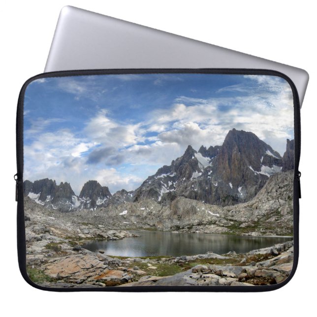 Upper and Middle Nydiver Lakes Panorama - Sierra Laptop Sleeve (Front)