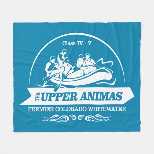 Upper Animas River rafting 2 Fleece Blanket