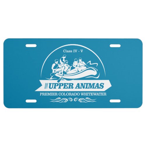 Upper Animas River rafting 2 License Plate