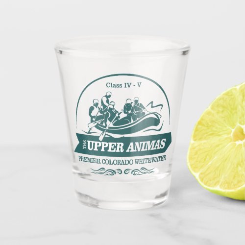 Upper Animas River rafting 2 Shot Glass