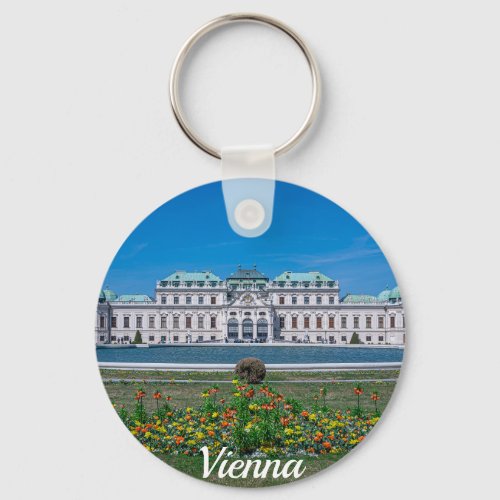 Upper Belvedere palace in Vienna Austria Keychain