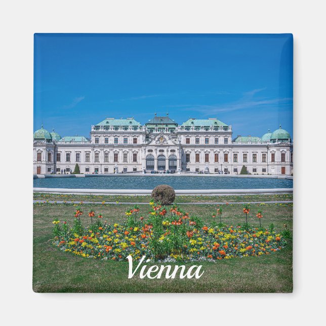 Upper Belvedere palace in Vienna, Austria Magnet (Front)