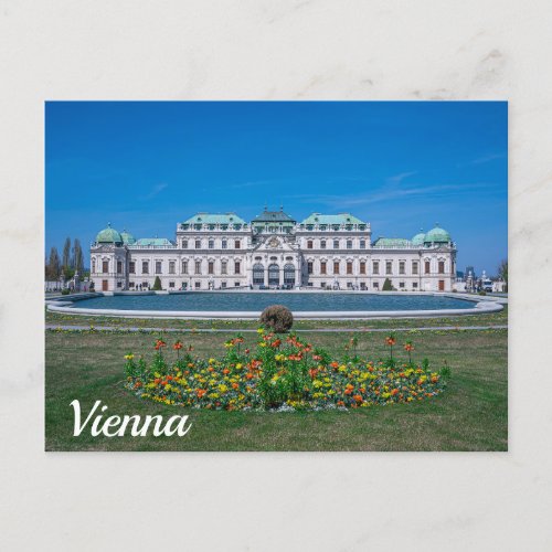 Upper Belvedere palace in Vienna Austria Postcard