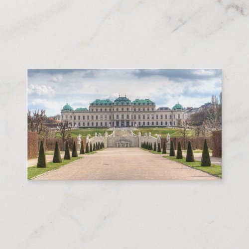 Upper Belvedere Vienna Austria Business Card