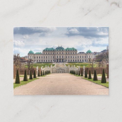 Upper Belvedere Vienna Austria Business Card