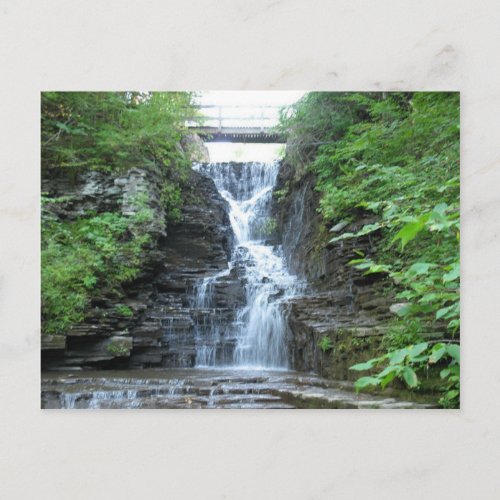 Upper Buttermilk Falls Ithaca NY Postcard