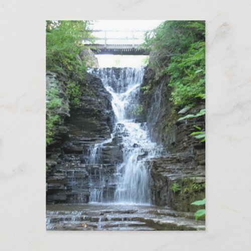 Upper Buttermilk Falls Ithaca NY Postcard