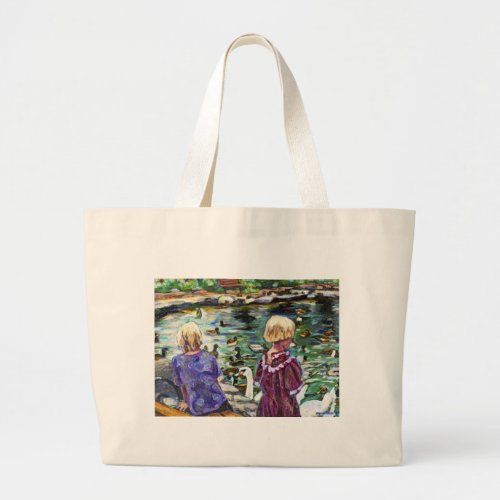 Upper Duck Pond Large Tote Bag