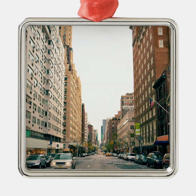 Upper East Side Metal Ornament (Front)