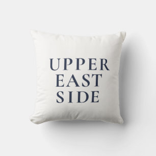 Upper East Side NYC Classic Preppy Style Throw Pillow