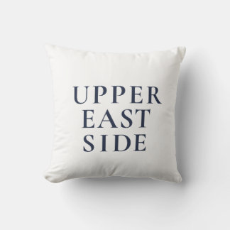 Upper East Side NYC Classic Preppy Style Throw Pillow