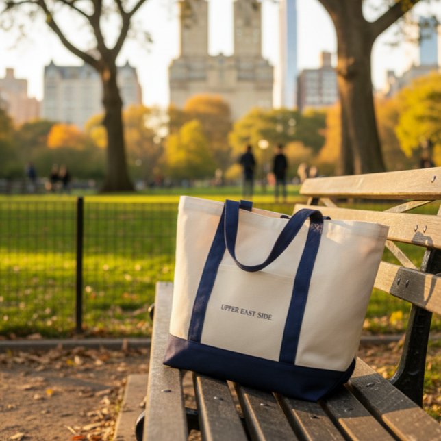 Upper East Side Tote Bag | NYC Manhattan  (Display photo produced with AI)