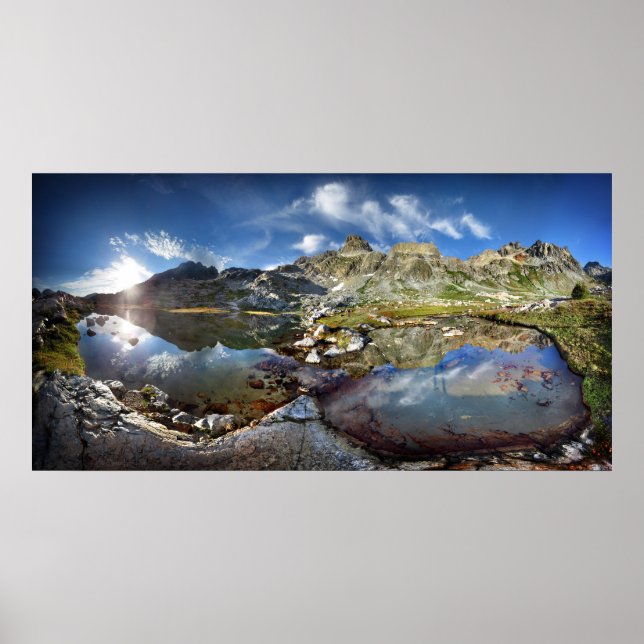 Upper Ediza Lake Basin under the Minarets - Sierra Poster (Front)