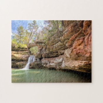 Upper Falls  Hocking Hills Jigsaw Puzzle by Lasting__Impressions at Zazzle
