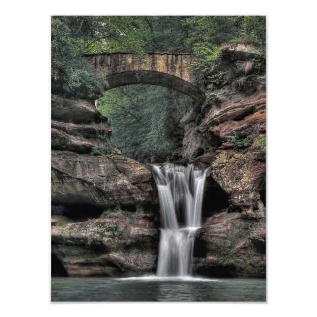 Upper Falls, Old Man's Cave, Hocking Hills Photo Print (Front)