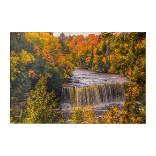 Upper Falls with Fall Colors Acrylic Print