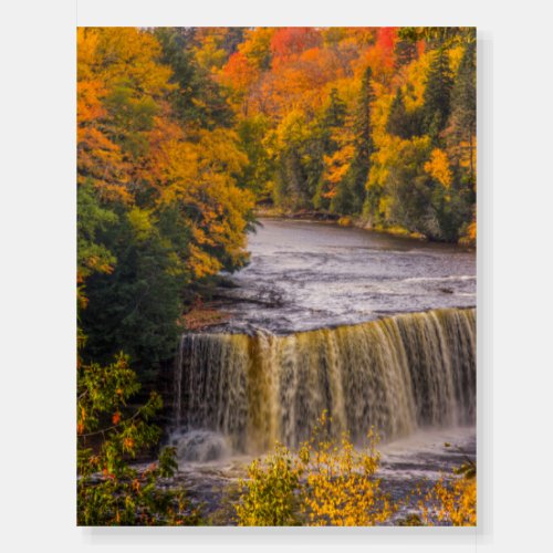 Upper Falls with Fall Colors Foam Board