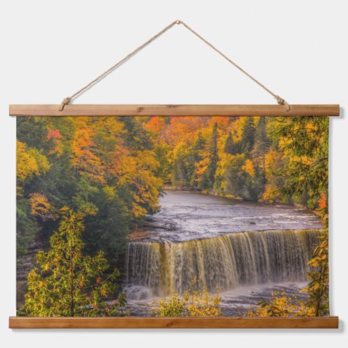 Upper Falls with Fall Colors Hanging Tapestry
