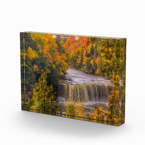 Upper Falls with Fall Colors Photo Block