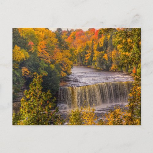 Upper Falls with Fall Colors Postcard