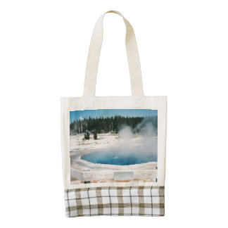 Upper Geyser Basin Crested Pool Yellowstone Zazzle HEART Tote Bag