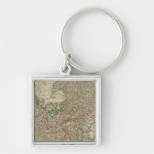 Upper, Lower Rhine circles Keychain