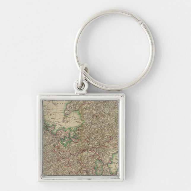 Upper, Lower Rhine circles Keychain (Front)