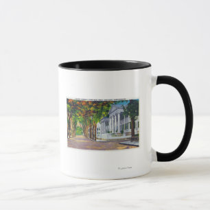 Upper Main Street View of Colonial Mansions Mug