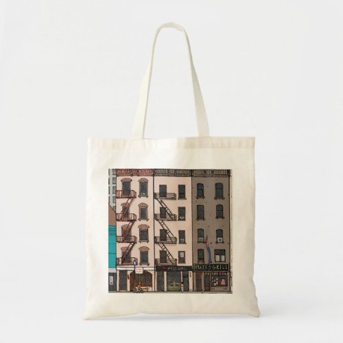 Upper Manhattan New York City USA Whimsical Illust Tote Bag