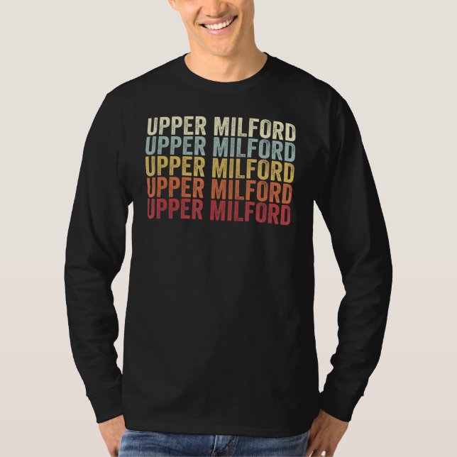 Upper Milford Pennsylvania Upper Milford PA Retro  T-Shirt (Front)