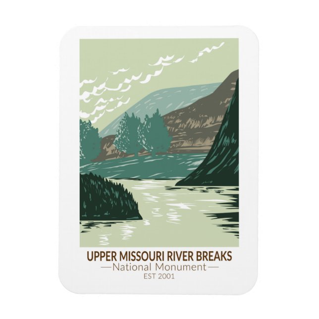 Upper Missouri River Breaks National Monument  Magnet (Vertical)