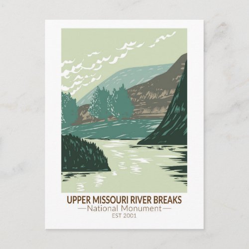 Upper Missouri River Breaks National Monument Postcard
