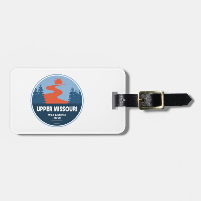 Upper Missouri Wild And Scenic River Luggage Tag (Front Horizontal)
