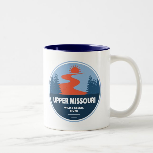 Upper Missouri Wild And Scenic River Two-Tone Coffee Mug (Right)