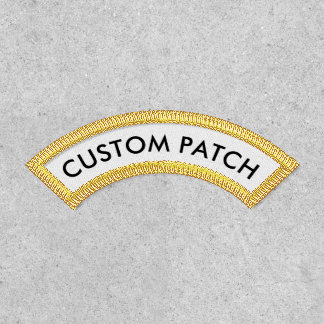 UPPER NAME ROCKER PATCH Custom Gifts for Him