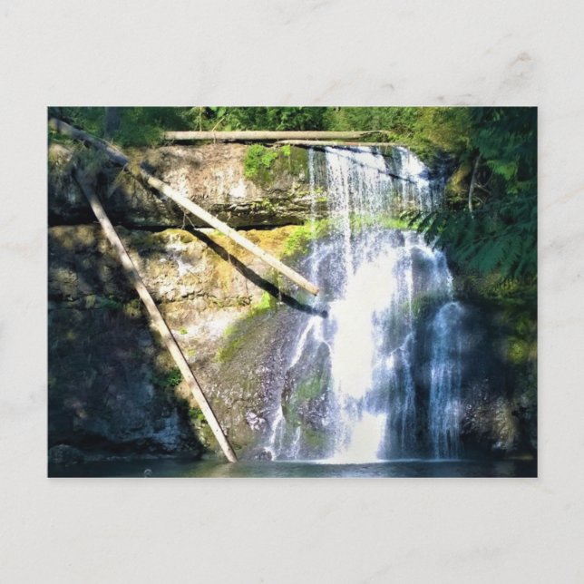 Upper North Falls, Silver Falls, Oregon Postcard (Front)