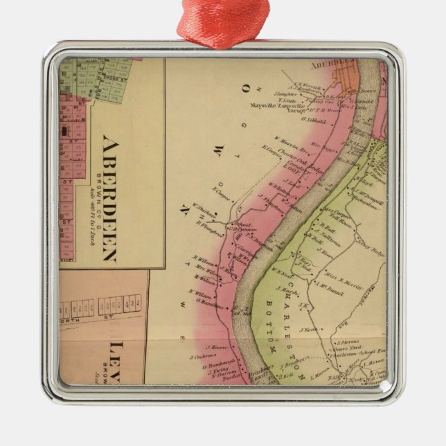 Upper Ohio River and Valley 2 Metal Ornament (Front)