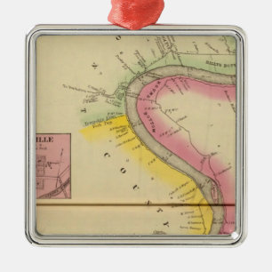 Upper Ohio River and Valley 3 Metal Ornament