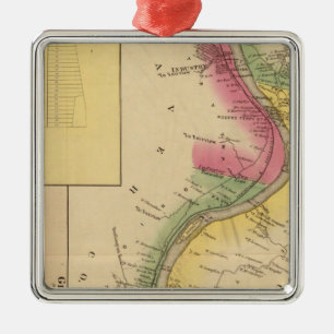 Upper Ohio River Metal Ornament