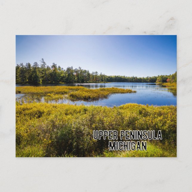 Upper Peninsula Michigan Postcard (Front)