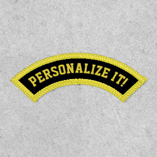 Upper Rocker Yellow Text Patch