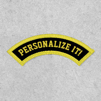 Upper Rocker Yellow Text Patch