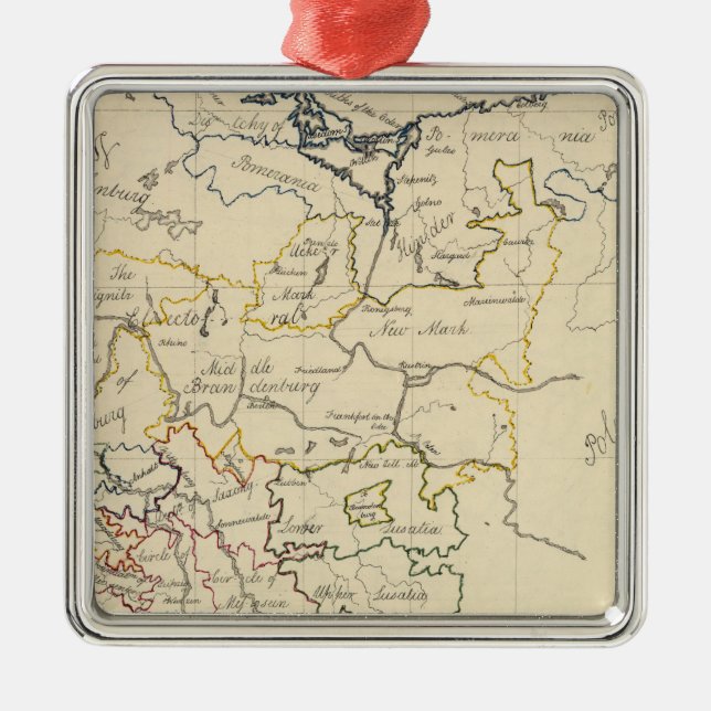 Upper Saxony 2 Metal Ornament (Front)