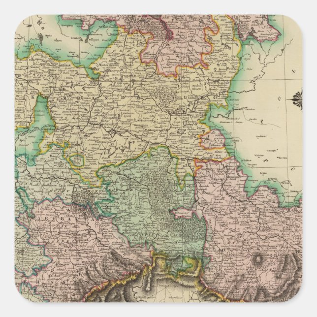 Upper Saxony Square Sticker (Front)