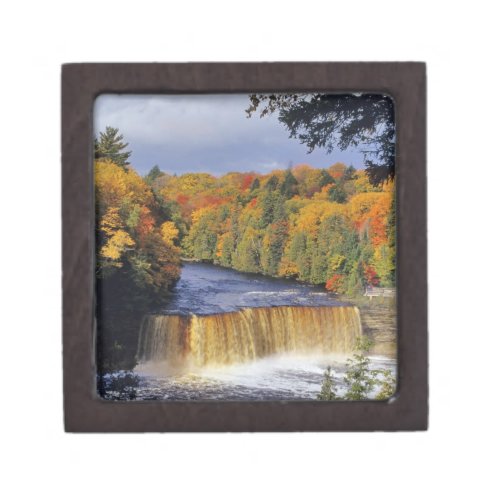 Upper Tahquamenon Falls in UP Michigan in autumn Gift Box