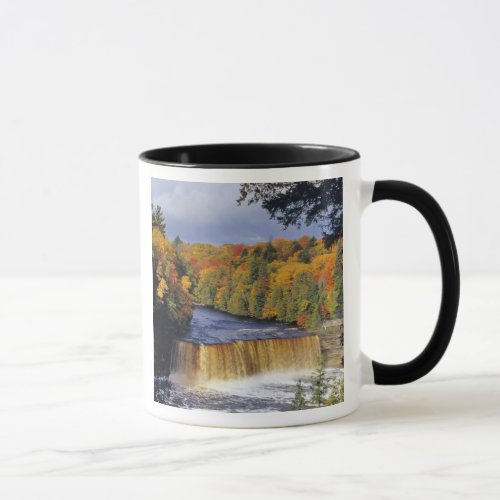 Upper Tahquamenon Falls in UP Michigan in autumn Mug