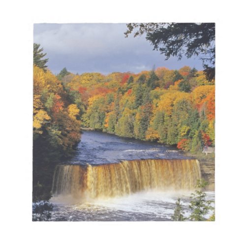 Upper Tahquamenon Falls in UP Michigan in autumn Notepad