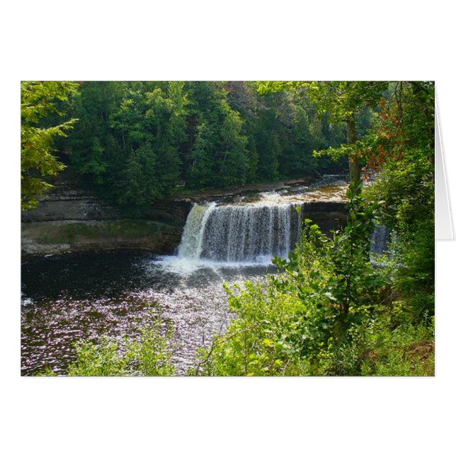 Upper Tahquamenon Falls MI Wish You Were Here Cards (Front Horizontal)