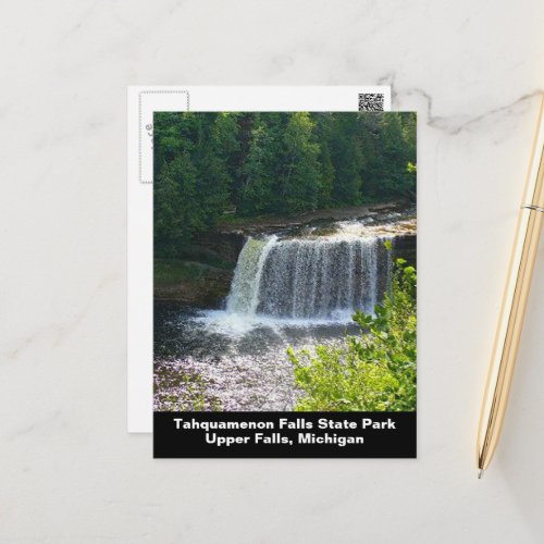 Upper Tahquamenon Falls State Park MI Vertical Postcard